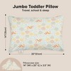 KeaBabies Jumbo Toddler Pillow with Pillowcase, 14X20 Soft Organic Toddler Pillows for Sleeping, Kids Travel Pillow - 3 of 4