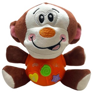 Plush Monkey Musical Baby Toy with Lights – Soft Stuffed Animal for Newborns & Infants 0–12 Months, Boys & Girls - 1 of 4