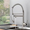 Gulches Kitchen Faucet with Pull Down Sprayer Brushed Nickel Stainless Steel Single Handle 
 Kitchen Sink Faucets - 3 of 4