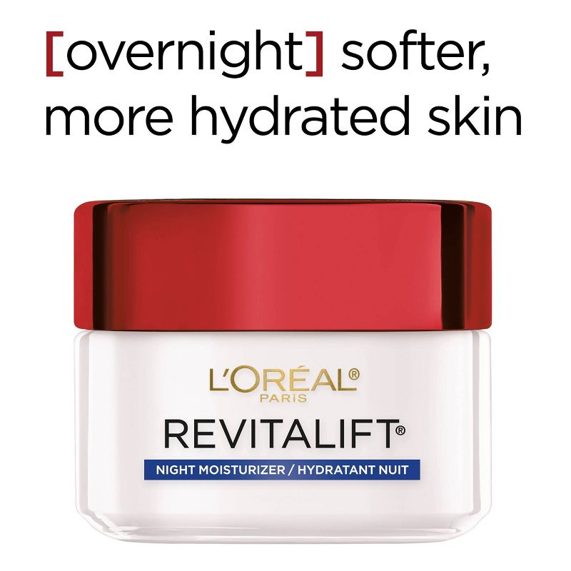 L'Oreal Paris Revitalift Anti-Wrinkle + Firming Night Cream 1.7oz, 4 of 8
