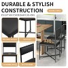 Whisen Modern 5-Piece Extendable Dining Table Set, Foldable Square Table with Leather Upholstered Chairs - 4 of 4