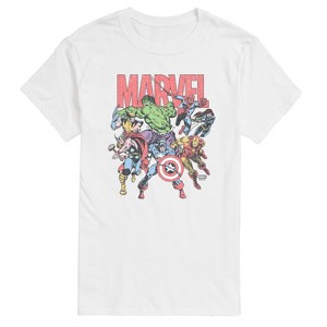 Men's - Marvel - Marvel Group Faded Short Sleeve Graphic T-Shirt - 1 of 4