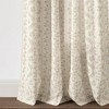Lush Décor Doreen Delicate Floral Window Panels Neutral Pair 52x84 - 4 of 4