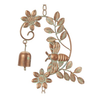 Iron Bumble Bee and Bell Rain Chain