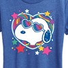 Women's - Peanuts - Snoopy Groovy Heart Short Sleeve Graphic T-Shirt - 2 of 4