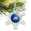 Hofstra University Lions Logo Metal Snowflake Christmas Tree Holiday Ornament - 2 of 3
