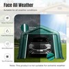 Captiva Designs 11 ft. x 24 ft. x 8.4 ft. Heavy-Duty Portable Garage & Agricultural Shed with Galvanized Frame, Removable Doors and Walls - 4 of 4