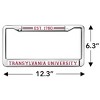 Transylvania University Full Size Standard License Plate Metal Frame - 4 of 4