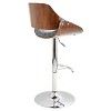 Set of 2 Fabrizi Mid-Century Modern Adjustable Barstool - LumiSource - 3 of 4