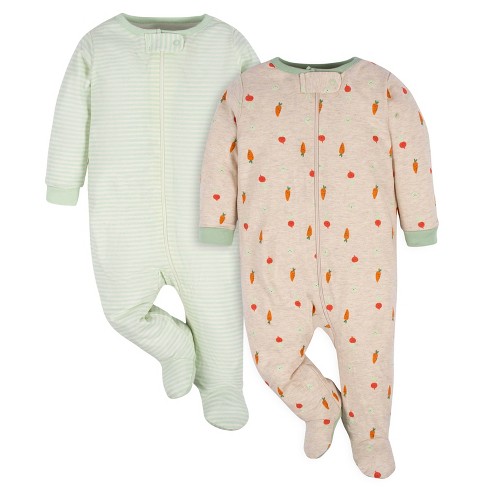 8-Pack Baby Neutral Happy Veggies Onesies® Bodysuits