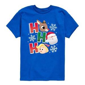 Boys' - Rudolph - Rudolph Ho Ho Ho Short Sleeve Graphic T-Shirt - 1 of 4