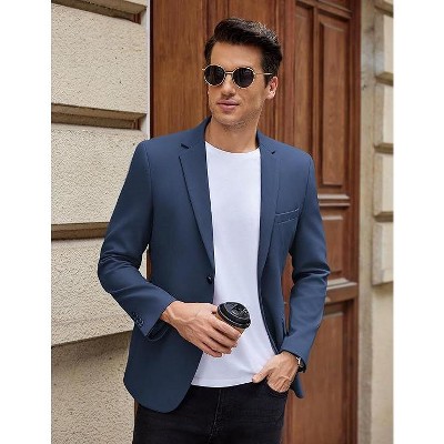 COOFANDY Men's Casual Blazer Slim Fit Lightweight Sport Coat Two Button Suit Jacket Khaki M — фото 4