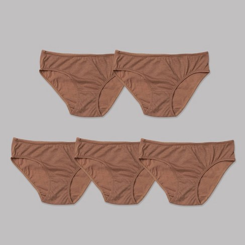 Nubies Essentials Girls' 5pk Underwear - Golden 8