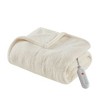 Sapphtopaz 50"x60" Heated Blanket, Faux Feathersoft Throw Blanket for Bed, Reversible Fluffy Fleece Blanket with 5 Heat Settings, Dream Soft Blanket - 3 of 4