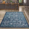 Vintage Rug Light Grey Oriental Floral Door Mat Medallion Small Carpet Traditional Accent for Entrance Living Room Kitchen - 3 of 4