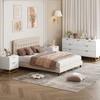 Dresser for Bedroom, 53.5” Dresser Organizer, 7 Drawer Dresser with Golden Metal Handle and Legs - 3 of 4
