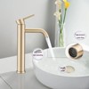 Gulches Bathroom Modern Tall Faucets Single Handle One Hole Lavatory Bathroom Sink Faucet - 2 of 4