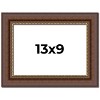 PosterPalooza | Photo Size Traditional Brown Picture Frame - UV Acrylic, Foam Board Backing, Hanging Hardware - 2 of 4