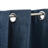 Aghana Digitals Blue 2-Pack Linen-Look Blackout Curtains, 55.1x96.5", 100% Polyester with Grommets - 3 of 4