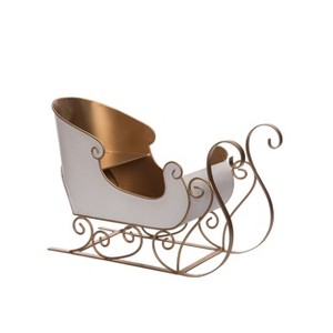 Transpac Metal 16.06 in. Multicolor Christmas Sled - 1 of 4