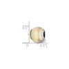 Black Bow Jewelry Sterling Silver 14k Yellow Gold Plated Laser Cut Bead Charm - 2 of 3