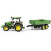 Bruder John Deere 5115M Tractor with Trailer - 3 of 4