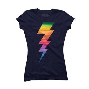 Adult Design By Humans Lightning Bolt Thunder Storm Pride By heybert00 T-Shirt - 1 of 2