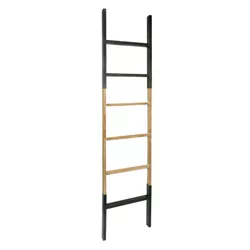 66" Metal/Wood Leaning Ladder - American Art Decor