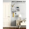 LunaLulinlk Key Holder for Wall Double Mail Organizer Wall Mount with Store Shelf and 4 Sturdy Hooks,Hanging Key Rack Hanger White - 4 of 4