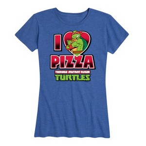 Women's - Teenage Mutant Ninja Turtles - I Love Pizza Short Sleeve Graphic T-Shirt - 1 of 4