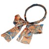 Unique Bargains Women's Fashion Retro Satin Cross Knotted Fabric Headband 4.72" ID Orange 1 Pc - 4 of 4