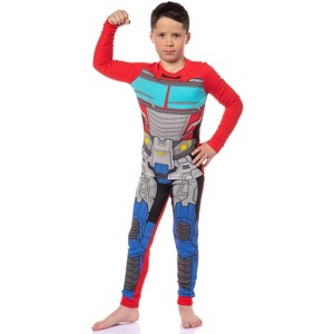 Boy's Sleepwear Classic Cartoon Character Tight Fit Long Sleeve Sleep Pajama Set - 1 of 4
