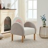 31.10"Accent Chair Sofa, Toddler Fabric with Solid Wooden Frame,Rainbow Design,Multicolor - 3 of 4
