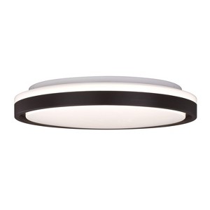 VAXCEL Ellie 16.25-in W Integrated LED Bronze Contemporary Flush Mount Ceiling Light Fixture - 1 of 4
