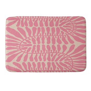 Alisa Galitsyna One Hundred Leaved Plant Memory Foam Bath Rug Beige - Deny Designs: Microfiber, Machine Washable, Midweight - 1 of 3