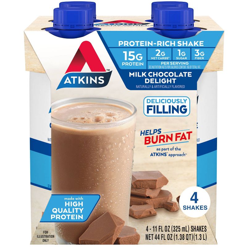 Atkins Nutritional Shake - Milk Chocolate Delight, 1 of 11