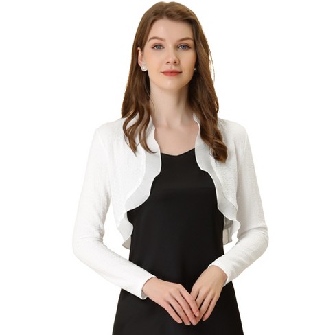 Womens white store bolero jacket