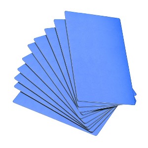 Unique Bargains DIY Laser Printing Office Engraving Blank Metal Card 10 Pcs - 1 of 4