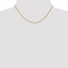 Black Bow Jewelry 1.55mm, 14k Yellow Gold, Solid Cable Rope Chain Necklace - 2 of 4