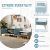 KTMBDW Modern Shoe Storage Bench with Hidden Storage and Upholstered Cushions for Bedside, Living Room and Entryway, Office - 3 of 4