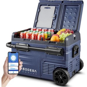 12V Car Refrigerator, Dual Zone WIFI APP Control, Voltage Protection,37 Quart (35L) Portable refrigerator, -4℉-68 Cooler for Camping,Travel - 1 of 4