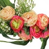 16" Artificial Eucalyptus and Buttercups Hoop Wreath - National Tree Company - 3 of 3