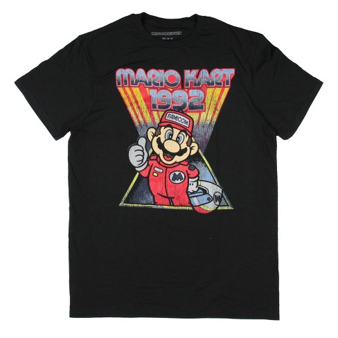 Super Mario Men's Distressed Mario Kart Racing 1992 Retro T-shirt : Target