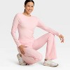 Women's Modal Ribbed Long Sleeve Top - All In Motion™ - 3 of 4