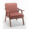 CAVINAS Accent Chair Comfy Chair Lounge Chair with Microfiber Upholstery and Solid Wood Frame for Living Room, Bedroom - 2 of 4