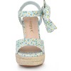 Allegra K Women's Floral Printed Slingback Wedge Sandals - 2 of 4
