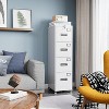 AOBABO Metal File Storage Cabinet With 4 Drawer, Lock and Name Card Holder For A4 Letter/legal Size, Assembly Required, White - 2 of 4