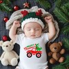 The Juniper Shop Christmas Dino Truck Baby Bodysuit - 2 of 3