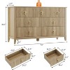 54-Inch Fluted 7-Drawer Wood Dresser Modern Chest of Drawers for Bedroom, Living Room, Hallway & Entryway Storage - 2 of 4