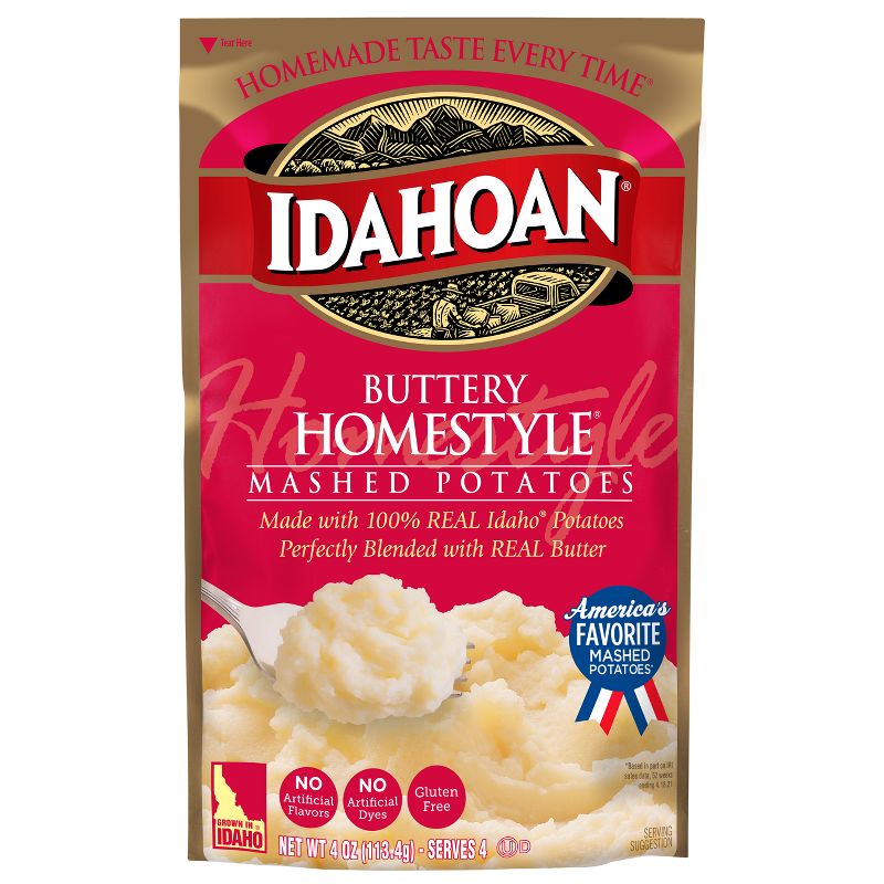 Idahoan Gluten Free Buttery Homestyle Mashed Potatoes - 4oz, 1 of 5